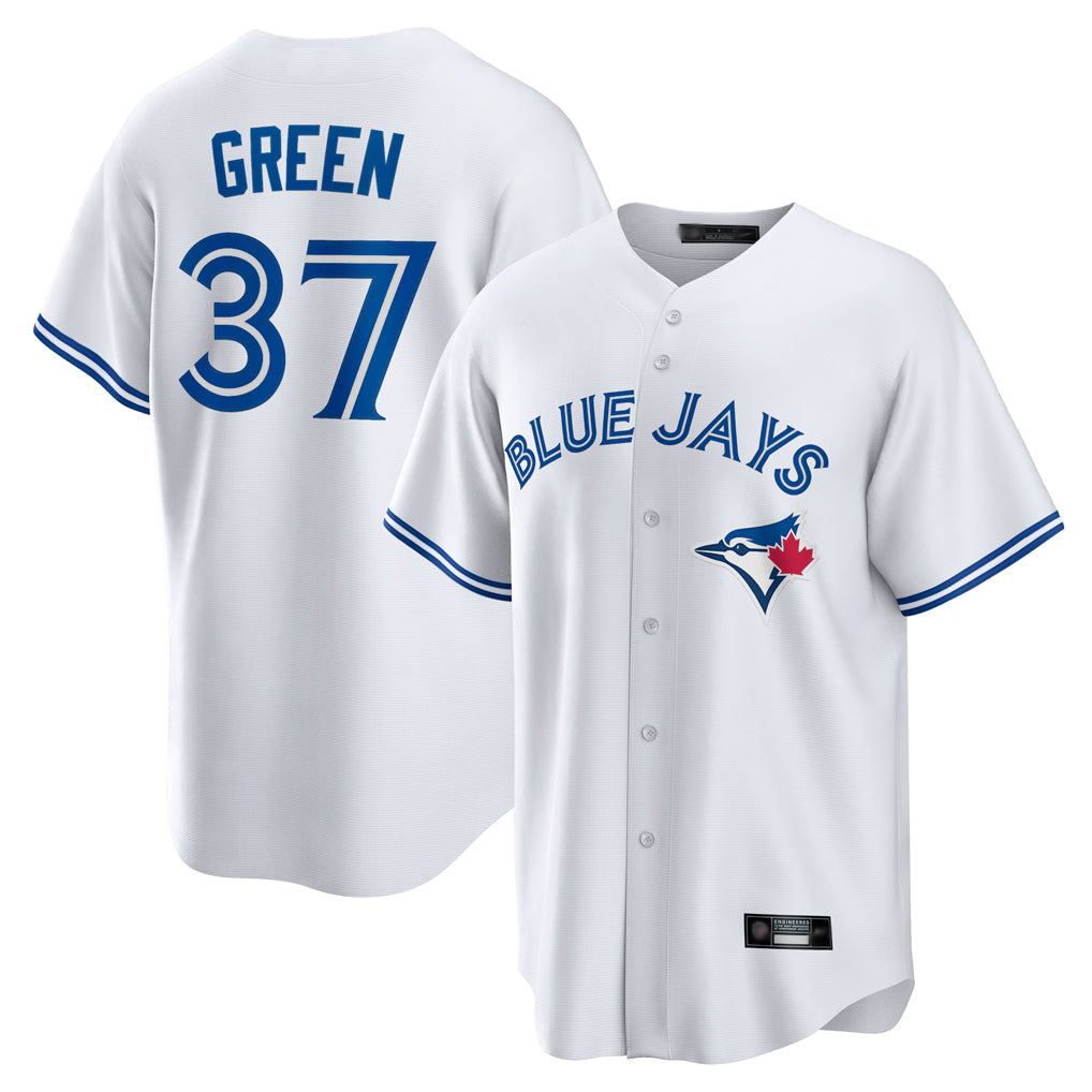 Johmsee T.Blue Jays #37 Chad Green Player White Home Limited Stitched Jerseys