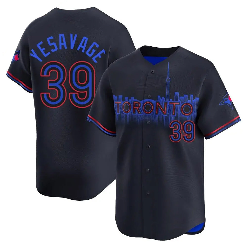 Johmsee T.Blue Jays #39 Trey Yesavage Player Black City Connect Limited Stitched Jerseys