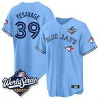 Johmsee T.Blue Jays #39 Trey Yesavage Player Blue 2025 World Series Limited All Stitched Jerseys