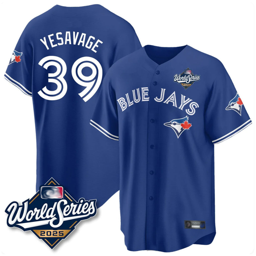 Johmsee T.Blue Jays #39 Trey Yesavage Player Royal 2025 World Series Limited All Stitched Jerseys