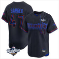 Johmsee T.Blue Jays #47 Addison Barger Player Black 2025 World Series City Connect Stitched Jerseys