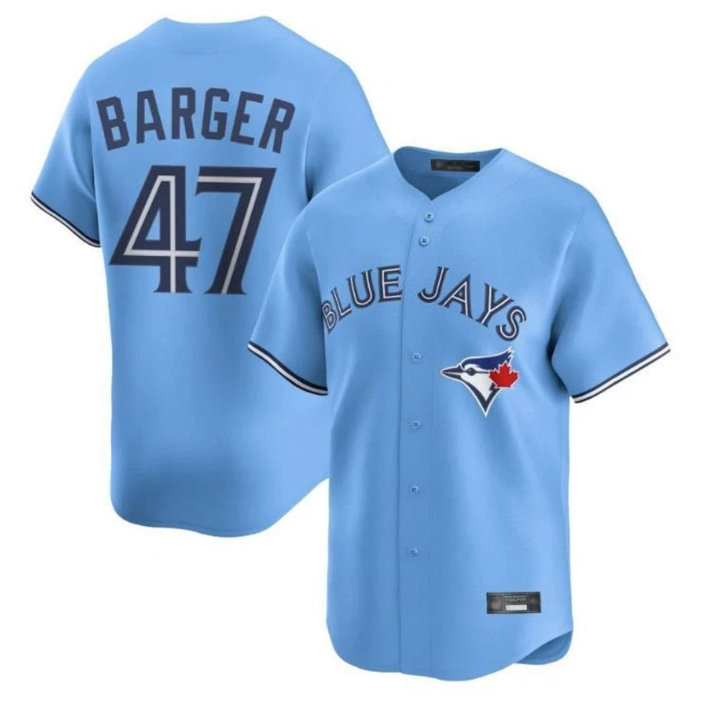 Johmsee T.Blue Jays #47 Addison Barger Player Blue Replica Stitched Jerseys