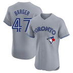 Johmsee T.Blue Jays #47 Addison Barger Player Gray Elite Limited Stitched Jerseys
