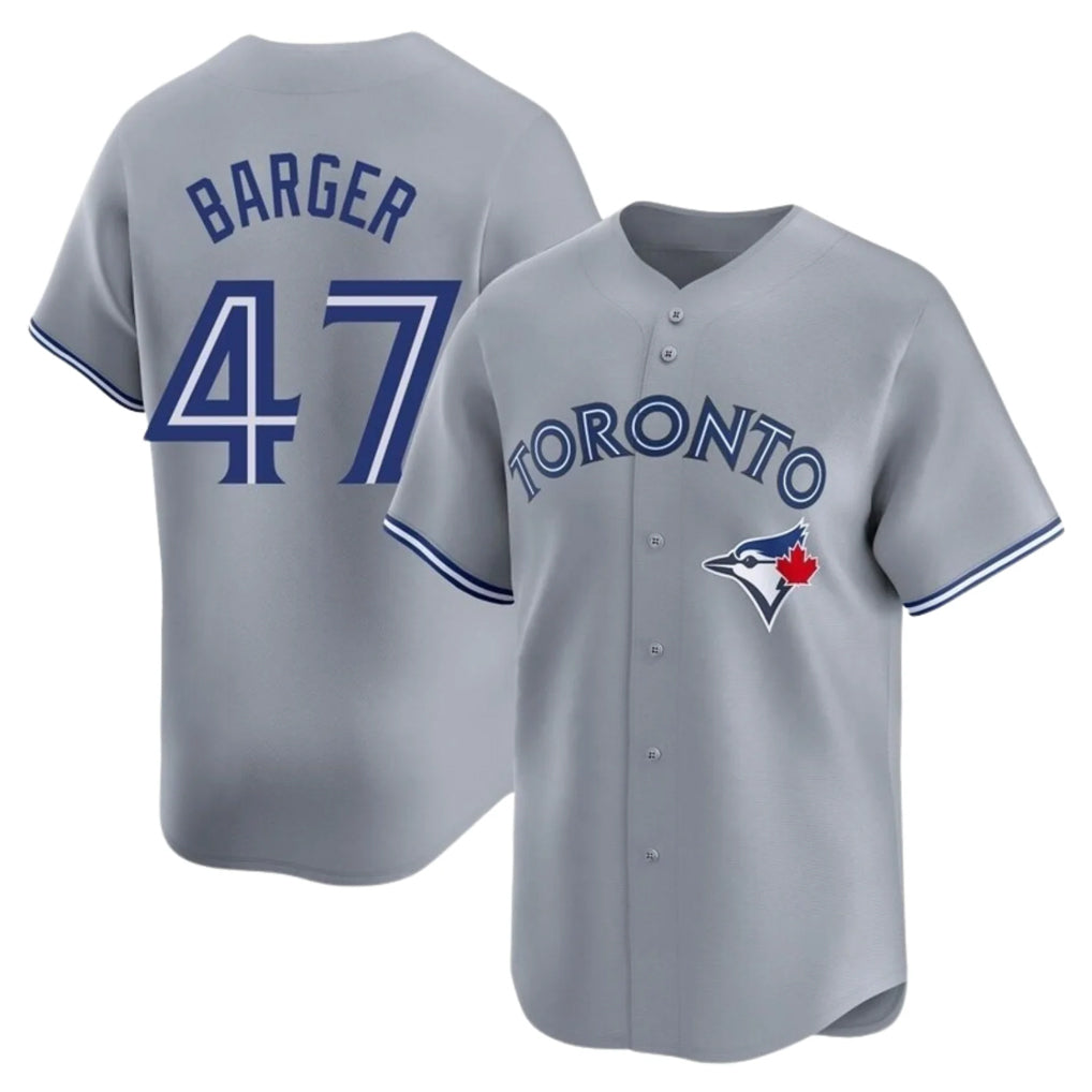 Johmsee T.Blue Jays #47 Addison Barger Player Gray Replica Stitched Jerseys
