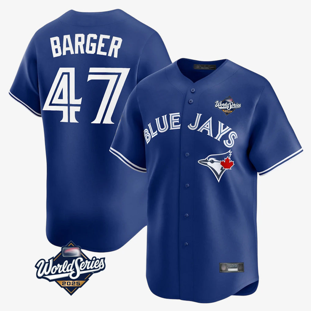 Johmsee T.Blue Jays #47 Addison Barger Player Navy 2025 World Series Limited Stitched Jerseys