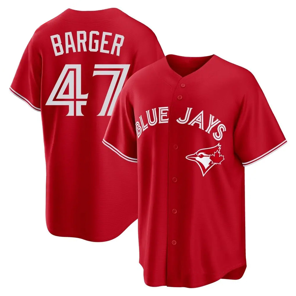 Johmsee T.Blue Jays #47 Addison Barger Player Red Home Limited Game Stitched Jerseys