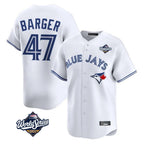 Johmsee T.Blue Jays #47 Addison Barger Player White 2025 World Series Limited Stitched Jerseys