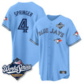 Johmsee T.Blue Jays #4 George Springer Player Blue 2025 World Series Limited Stitched Jerseys