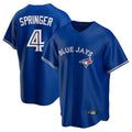 Johmsee T.Blue Jays #4 George Springer Player Royal Game Stitched Jerseys