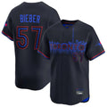 Johmsee T.Blue Jays #57 Shane Bieber Player Black City Connect Limited Home Stitched Jerseys
