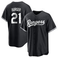 Johmsee T.Rangers #21 Jake Burger Player Black Home Limited Stitched Jerseys