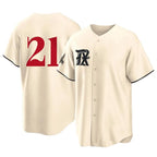 Johmsee T.Rangers #21 Jake Burger Player Cream City Connect Limited Stitched Jerseys