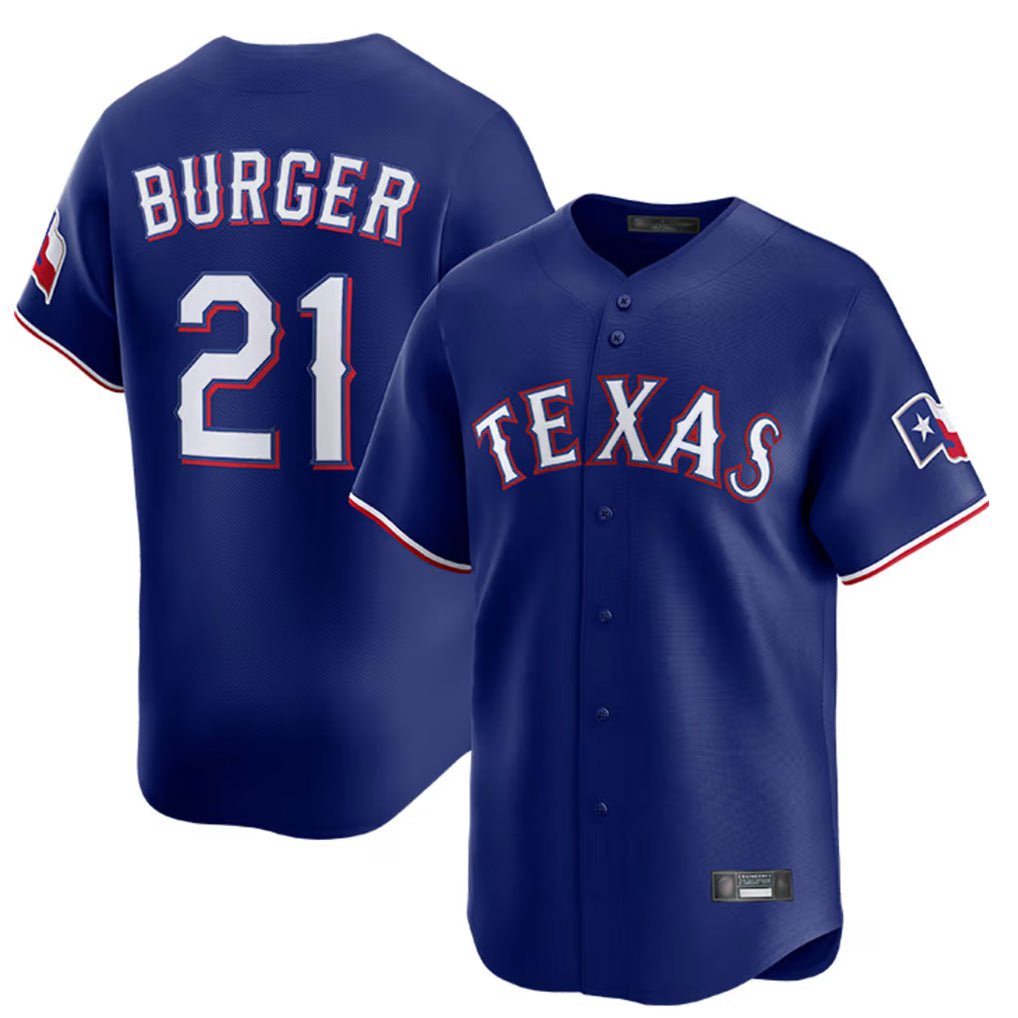 Johmsee T.Rangers #21 Jake Burger Player Royal Home Limited Stitched Jerseys