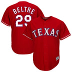 Johmsee T.Rangers #29 Adrian Beltre Player Red Majestic Alternate Cool Stitched Jerseys