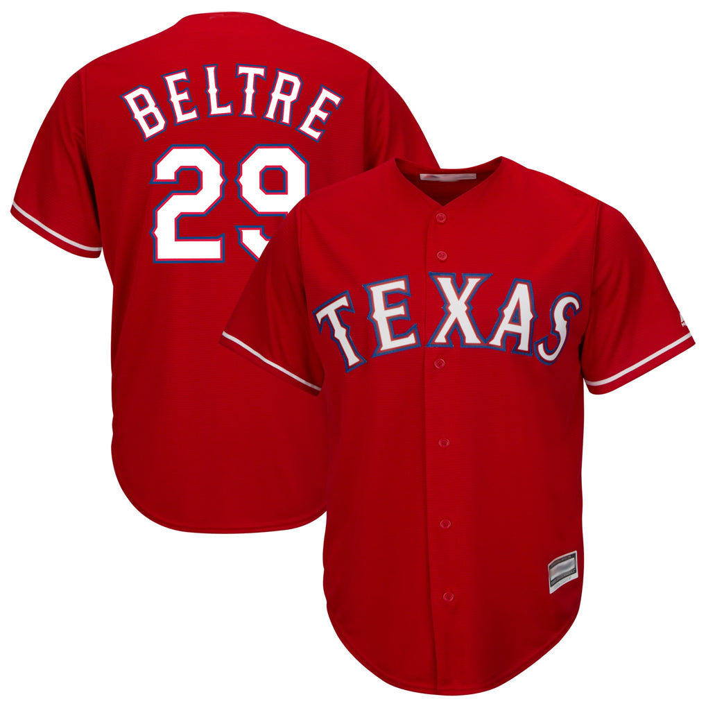 Johmsee T.Rangers #29 Adrian Beltre Player Red Majestic Alternate Cool Stitched Jerseys