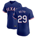 Johmsee T.Rangers #29 Adrian Beltre Player Royal Home Limited Elite Stitched Jerseys
