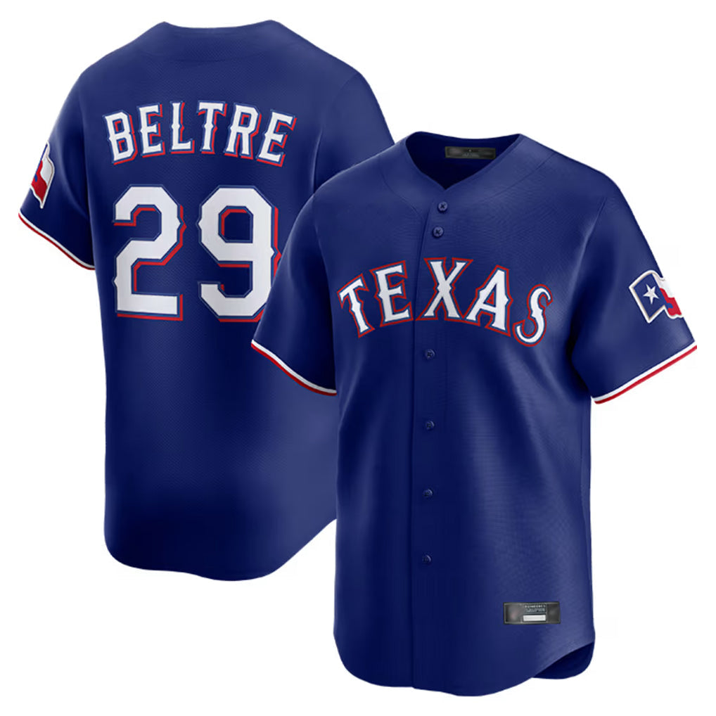 Johmsee T.Rangers #29 Adrian Beltre Player Royal Home Limited Stitched Jerseys
