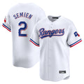 Johmsee T.Rangers #2 Marcus Semien Player White Home Limited Stitched Jerseys