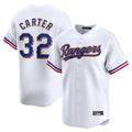 Johmsee T.Rangers #32 Evan Carter Player Gold Collection Limited Edition White Stitched Jerseys