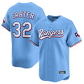 Johmsee T.Rangers #32 Evan Carter Player Light Blue Home Limited Stitched Jerseys