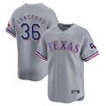 Johmsee T.Rangers #36 Wyatt Langford Player Gray Home Limited Stitched Jerseys