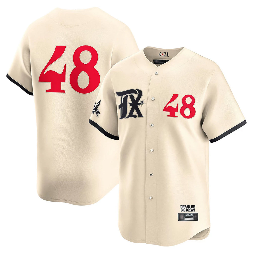 Johmsee T.Rangers #48 Jacob deGrom Player Cream Limited City Connect Stitched Jerseys