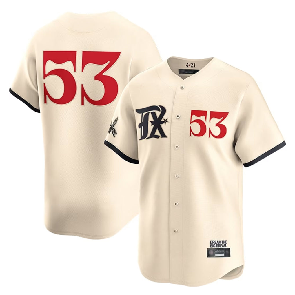 Johmsee T.Rangers #53 Adolis Garcia Player Cream City Connect Limited Stitched Jerseys