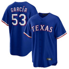 Johmsee T.Rangers #53 Adolis Garcia Player Royal Home Limited Game Stitched Jerseys