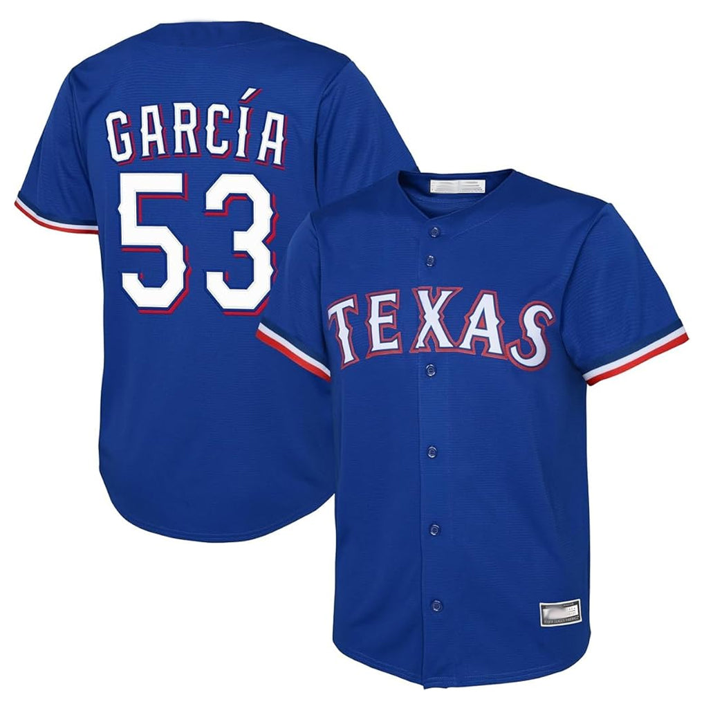 Johmsee T.Rangers #53 Adolis Garcia Player Royal Home Limited Stitched Jerseys