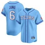Johmsee T.Rangers #6 Josh Jung Player Light Blue 2026 City Connect Limited Stitched Jerseys