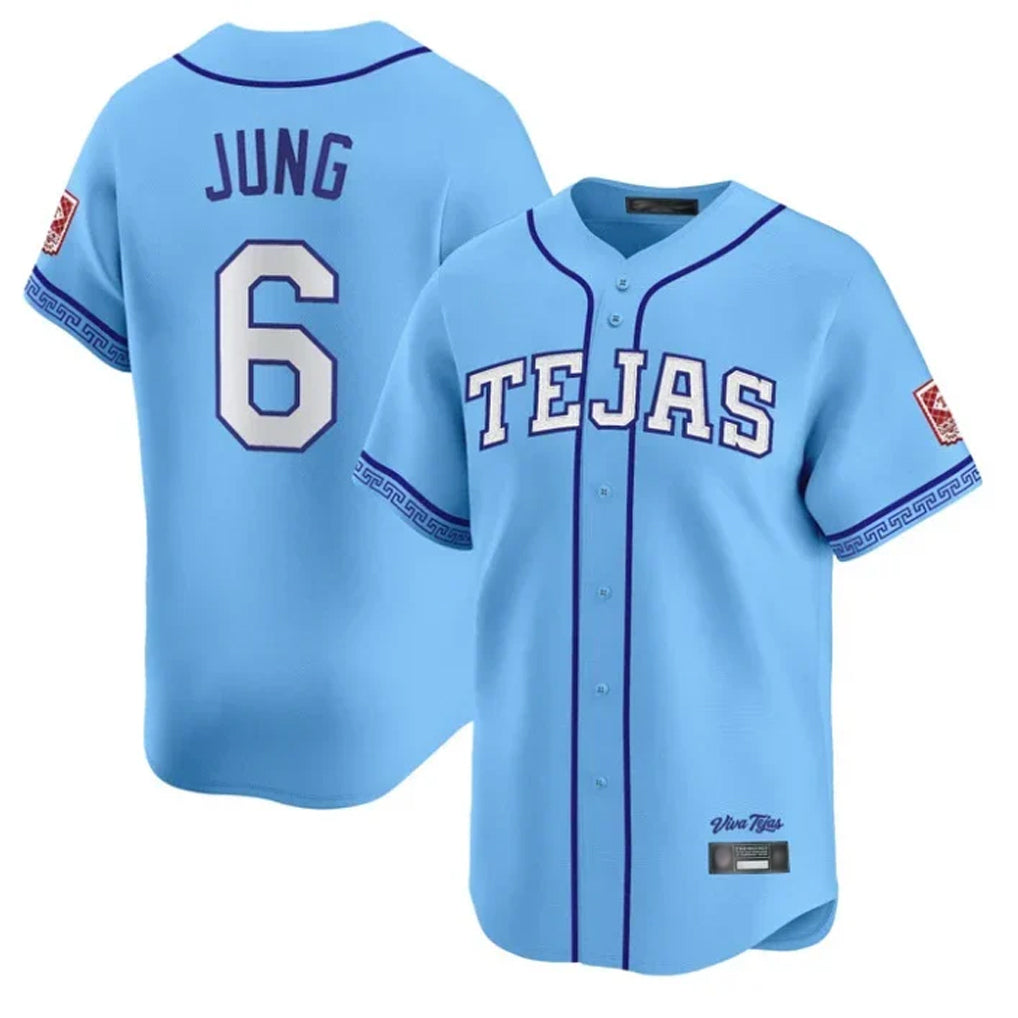 Johmsee T.Rangers #6 Josh Jung Player Light Blue 2026 City Connect Limited Stitched Jerseys