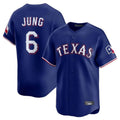 Johmsee T.Rangers #6 Josh Jung Player Royal Home Limited Stitched Jerseys