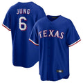 Johmsee T.Rangers #6 Josh Jung Player Royal Limited Home Stitched Jerseys