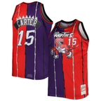 Johmsee T.Raptors Mitchell & Ness Purple Red Big & Tall Hardwood Classics 1998-99 Split Swingman Jerseys