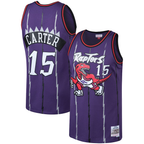 Johmsee T.Raptors #15 Vince Carter Mitchell & Ness Purple 199899 Big & Tall Hardwood Classics Swingman Jerseys