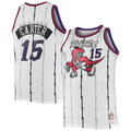 Johmsee T.Raptors #15 Vince Carter Mitchell & Ness White 1998-99 Big & Tall Hardwood Classics Swingman Jerseys