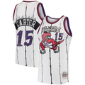 Johmsee T.Raptors #15 Vince Carter Mitchell & Ness White 1998-99 Hardwood Classics Swingman Jerseys