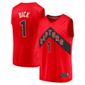 Johmsee T.Raptors #1 Gradey Dick Red Fast Break Player Jerseys - Icon Edition