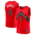 Johmsee T.Raptors #4 Scottie Barnes Red Fast Break Replica Jerseys - Icon Edition