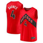 Johmsee T.Raptors #4 Scottie Barnes Red Fast Break Replica Jerseys - Icon Edition