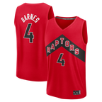 Johmsee T.Raptors #4 Scottie Barnes Red Fast Break Replica Jerseys - Icon Edition