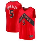 Johmsee T.Raptors #5 Immanuel Quickley Red Fast Break Player Jerseys - Icon Edition