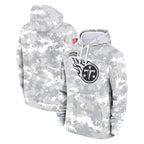 Johmsee T.Titans Camo Arctic Salute to Service Pullover Hoodies Home Game Blank Player Stitched Jerseys