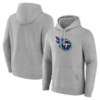 Johmsee T.Titans Light Gray LOGO Pullover Hoodies Home Game Blank Player Stitched Jerseys