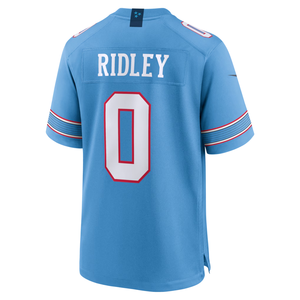 Johmsee T.Titans #0 Calvin Ridley Light Blue Game Stitched Jerseys