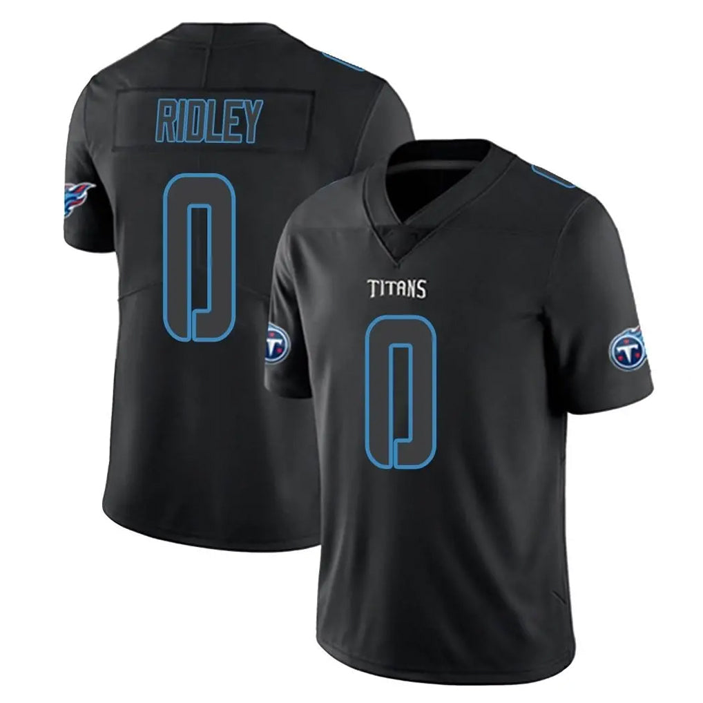 Johmsee T.Titans #0 Calvin Ridley Player Black Impact Limited Home Game Stitched Jerseys
