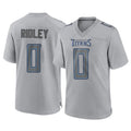 Johmsee T.Titans #0 Calvin Ridley Player Gray Atmosphere Fashion Home Game Stitched Jerseys