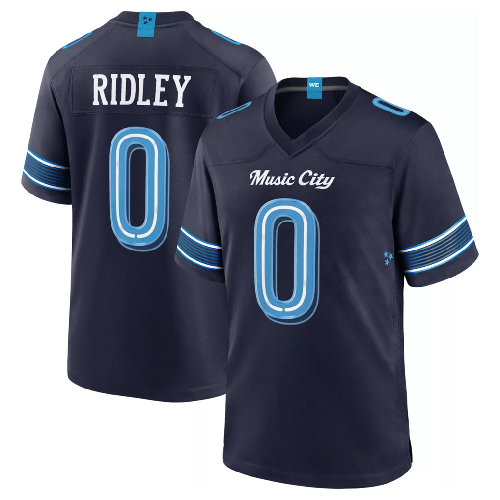 Johmsee T.Titans #0 Calvin Ridley Player Navy 2026 Rivalries Collection Home Game Stitched Jerseys