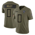 Johmsee T.Titans #0 Calvin Ridley Player Olive Limited 2025 Salute to Service Home Game Stitched Jerseys