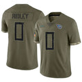 Johmsee T.Titans #0 Calvin Ridley Player Olive Salute To Service Limited Stitched Jerseys